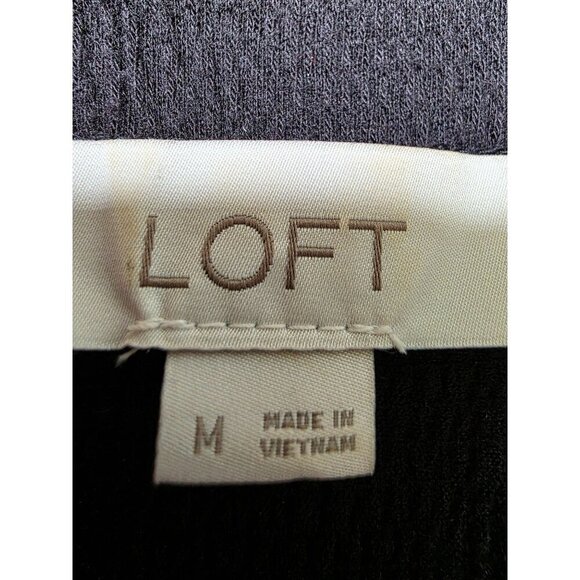 Loft Side Knot Tie Black Dress Medium - Picture 5 of 9